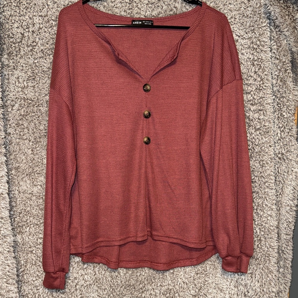 Shein V-Neck Shirt